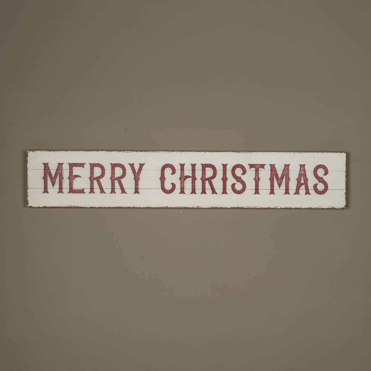 63.5" HORIZONTAL RED MERRY CHRISTMAS SIGN