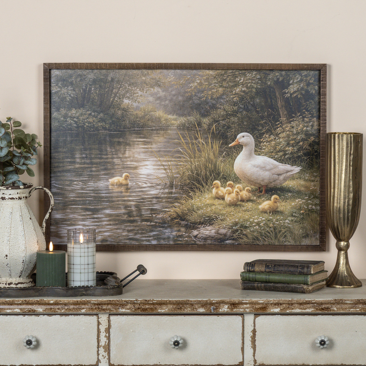 30" DARLING DUCK FAMILY PRINT