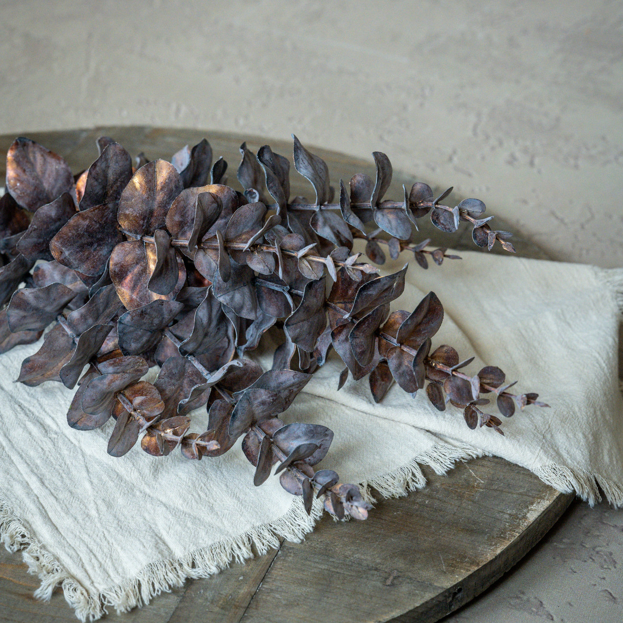 25" METALLIC COPPER EUCALYPTUS BUSH
