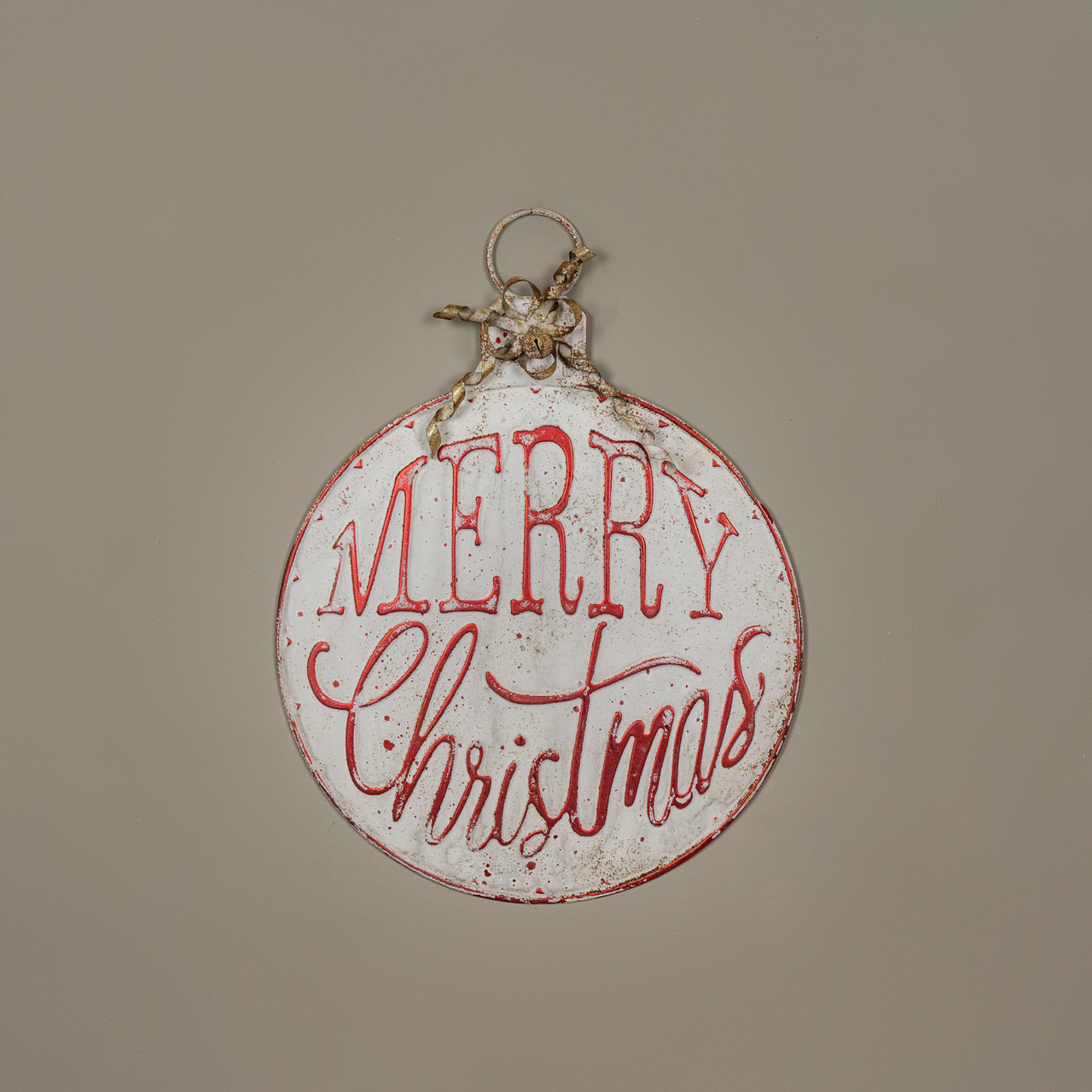 21" MERRY CHRISTMAS ORNAMENT SIGN
