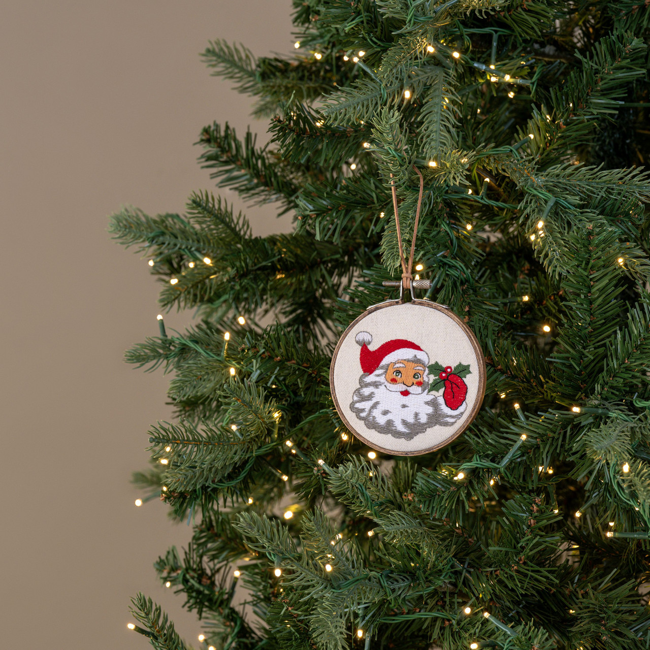 5" SAINT NICK EMBROIDERED ORNAMENT