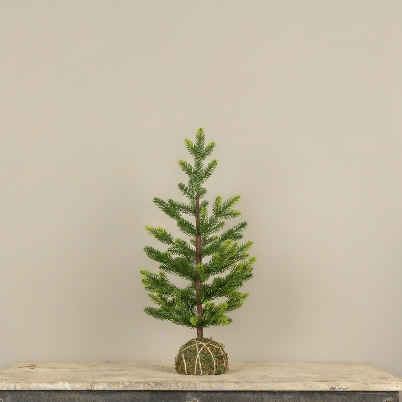 2' FLETCHER PINE TREE W/ MOSS BASE
