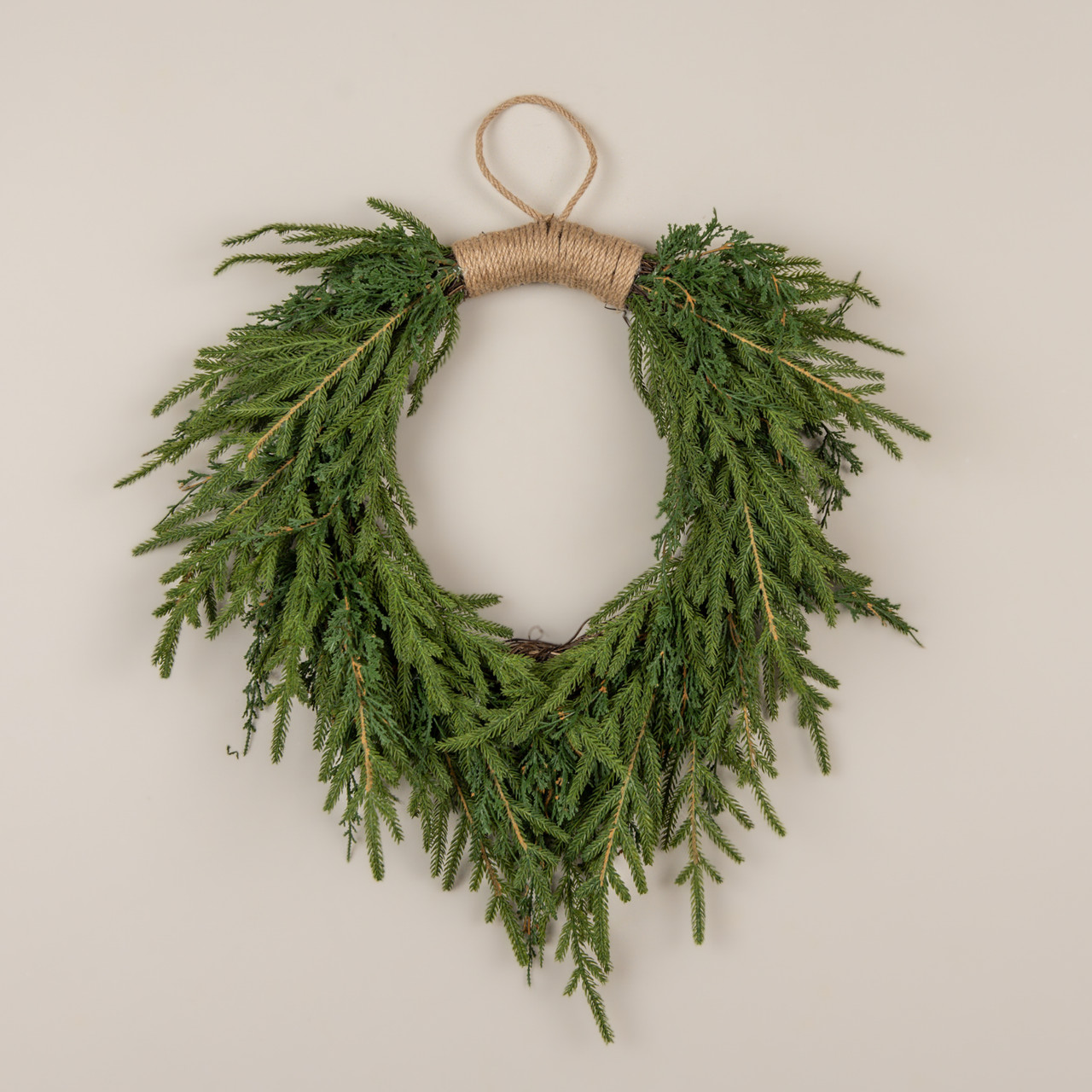 24" HANGING SOFT TOUCH CYPRESS & PINE WREATH