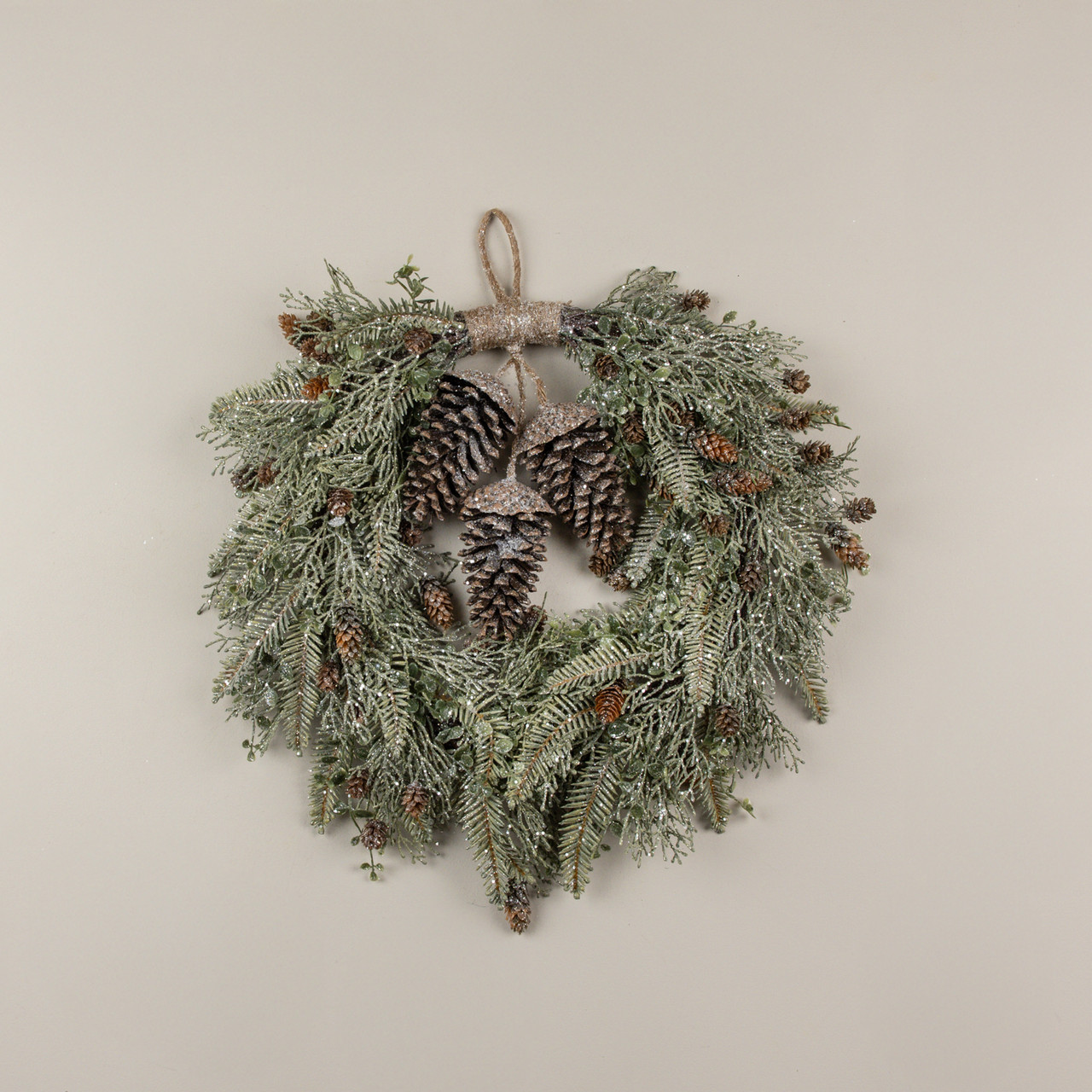 20" CEDAR & MIXED PINE HANGING WREATH