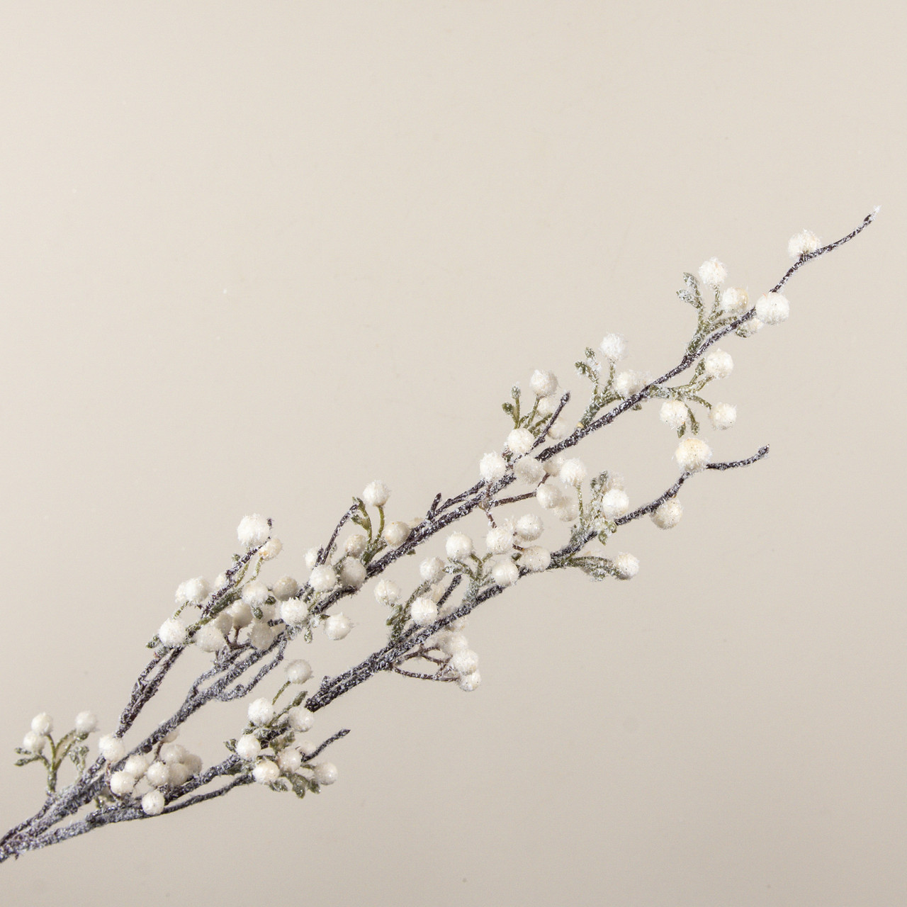34" WHITE FROSTED BERRY SPRAY