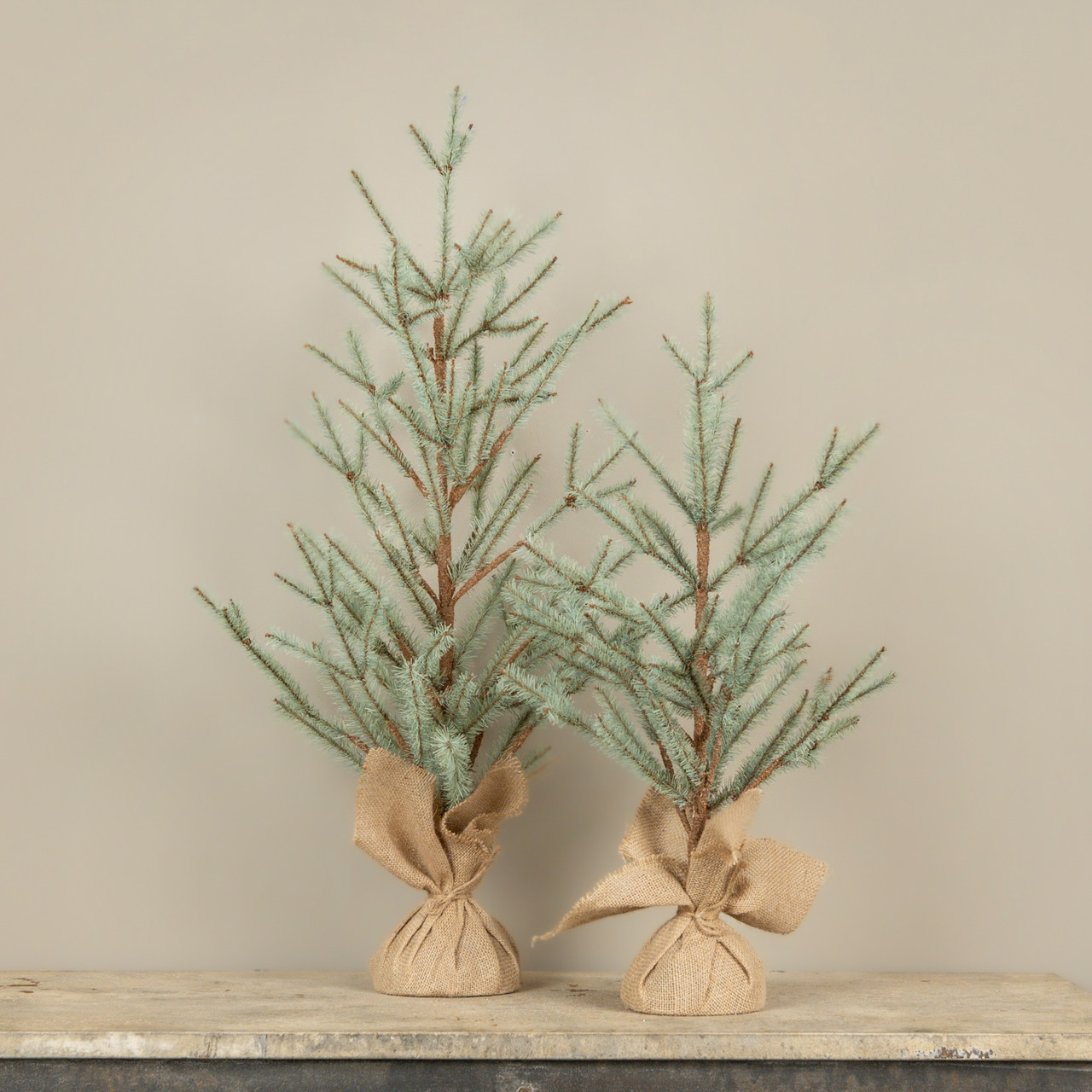 31" LIGHT GREEN PINE TREE W/ MOSS BASE