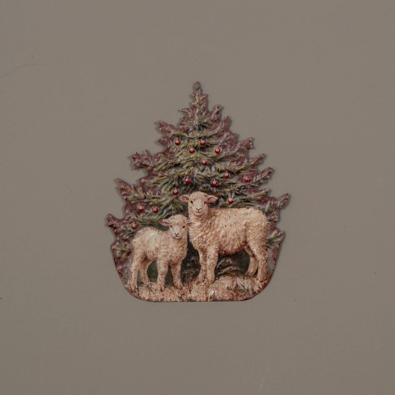 12" SHEEP METAL SIGN