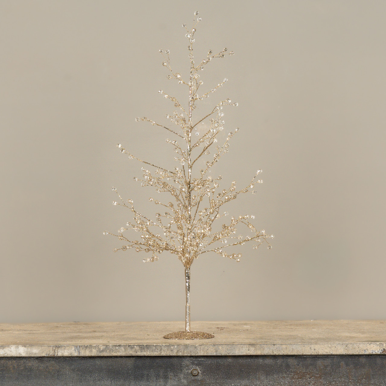 23" GOLD CRYSTAL TREE
