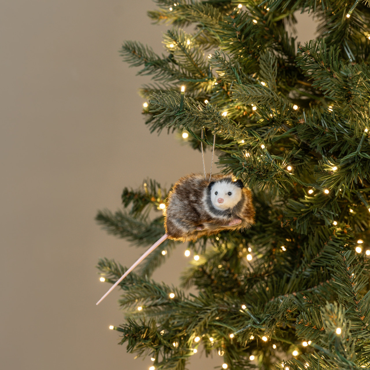 7.5" GREY OPPOSSUM ORNAMENT