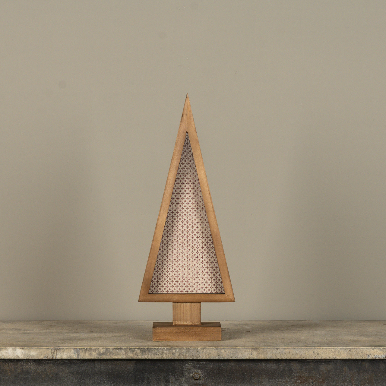 17" FRAMED HOLIDAY WALLPAPER TREE