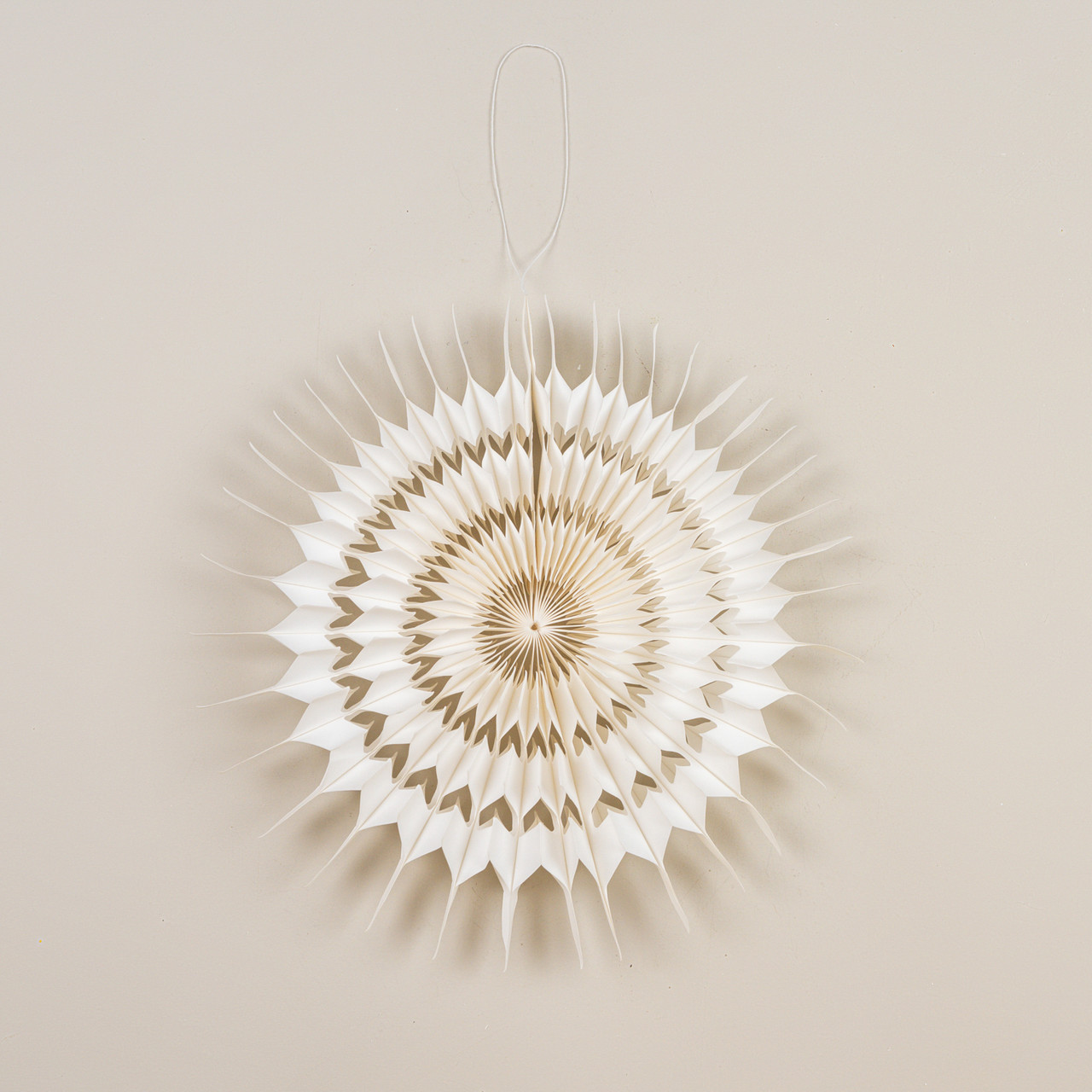 15.5" WHITE PAPER SNOWFLAKE