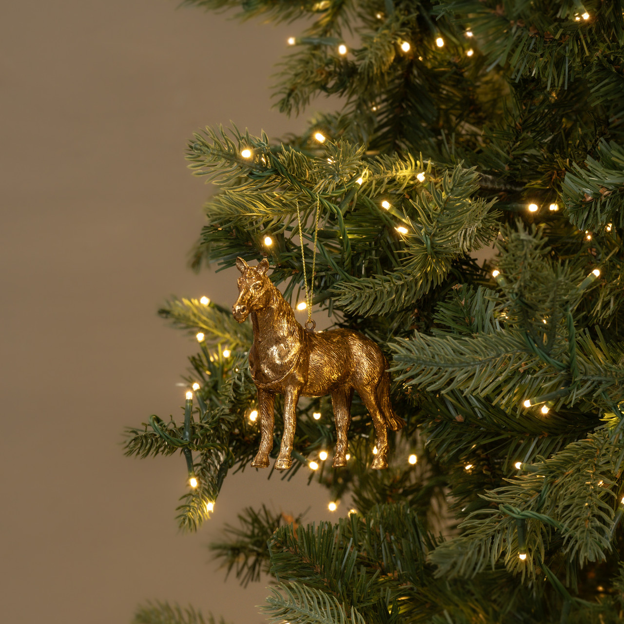 4.5" GOLD HORSE ORNAMENT