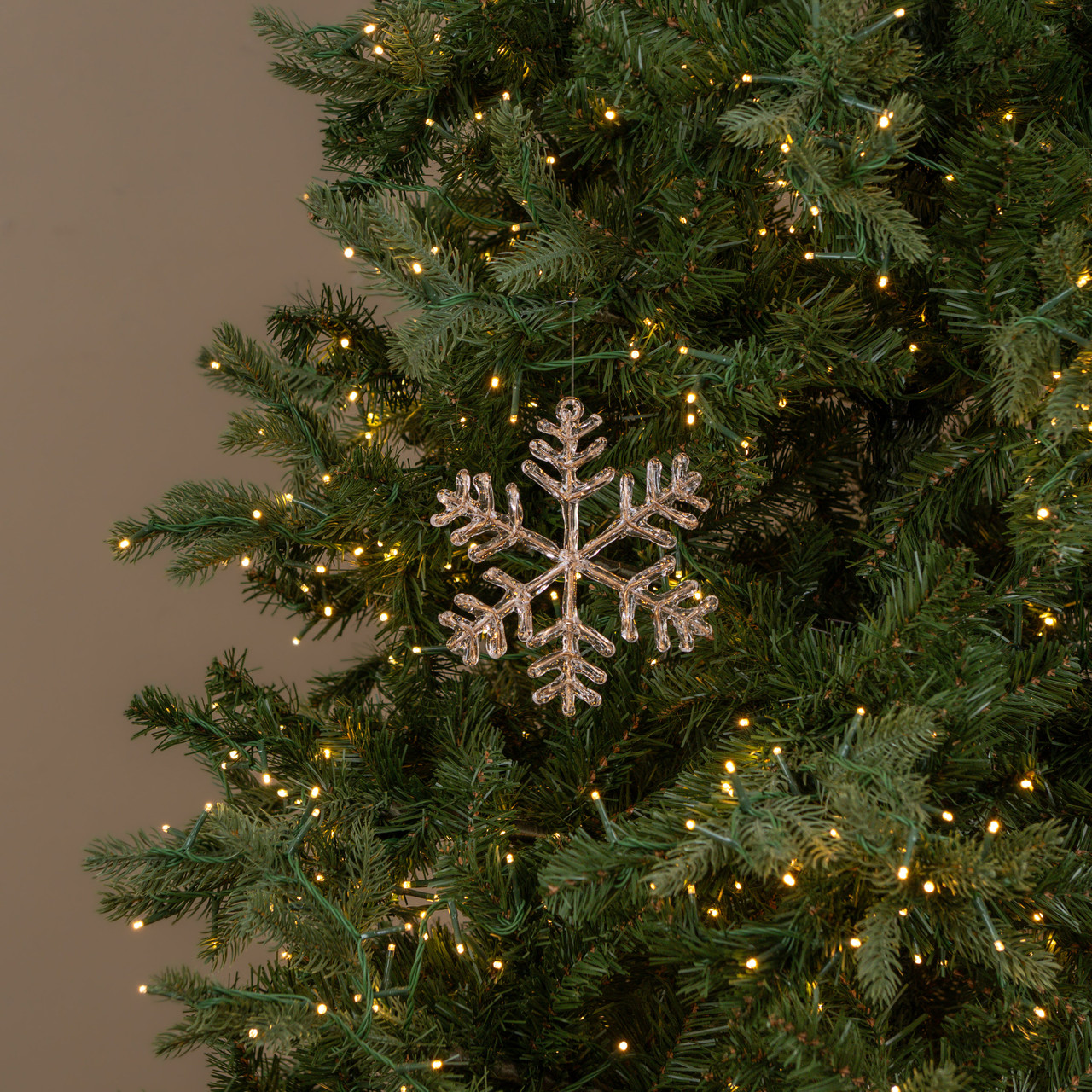 6.5" GOLD FUSED SNOWFLAKE ORNAMENT