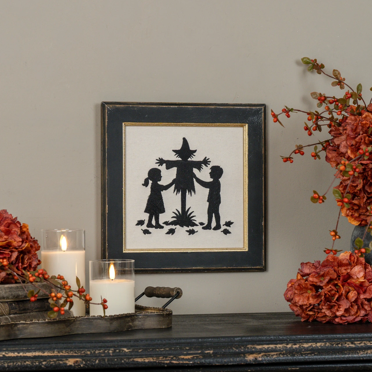 12" SCARECROW EMBROIDERED SIGN