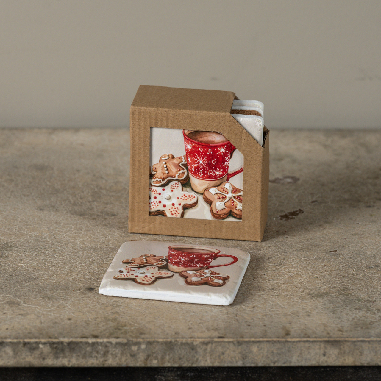 SET/4 COOKIES & COFFEE COASTERS