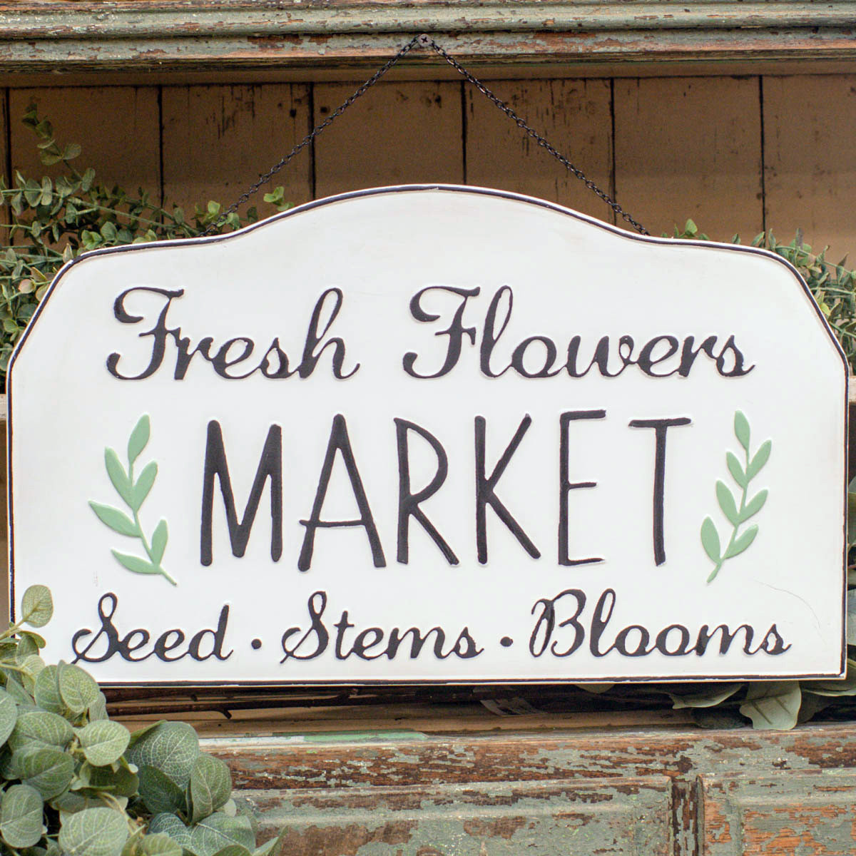 Wall Décor Flower Market Sign Wall Hangings Home & Living etna.com.pe