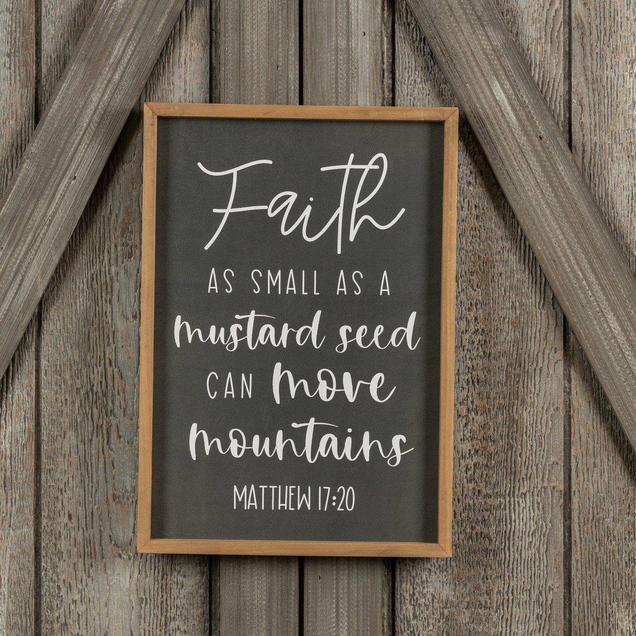 Wooden Sign Stand — Mustard Seed Gardens