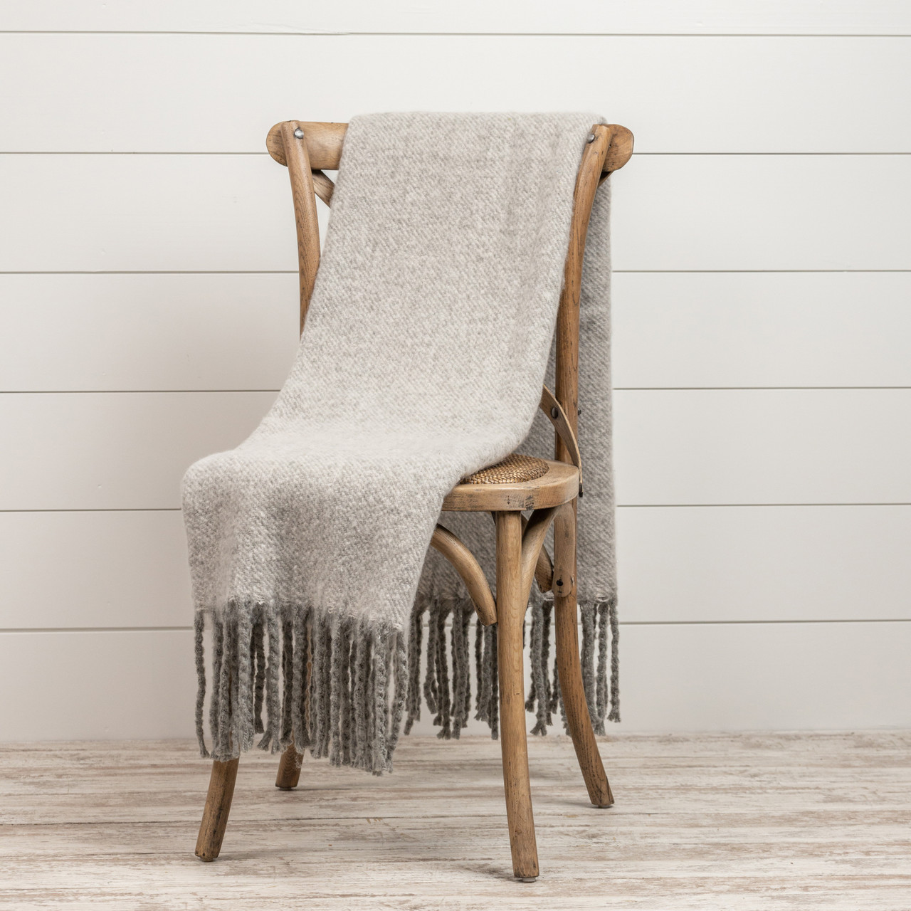 GREY TASSEL THROW Ragon House