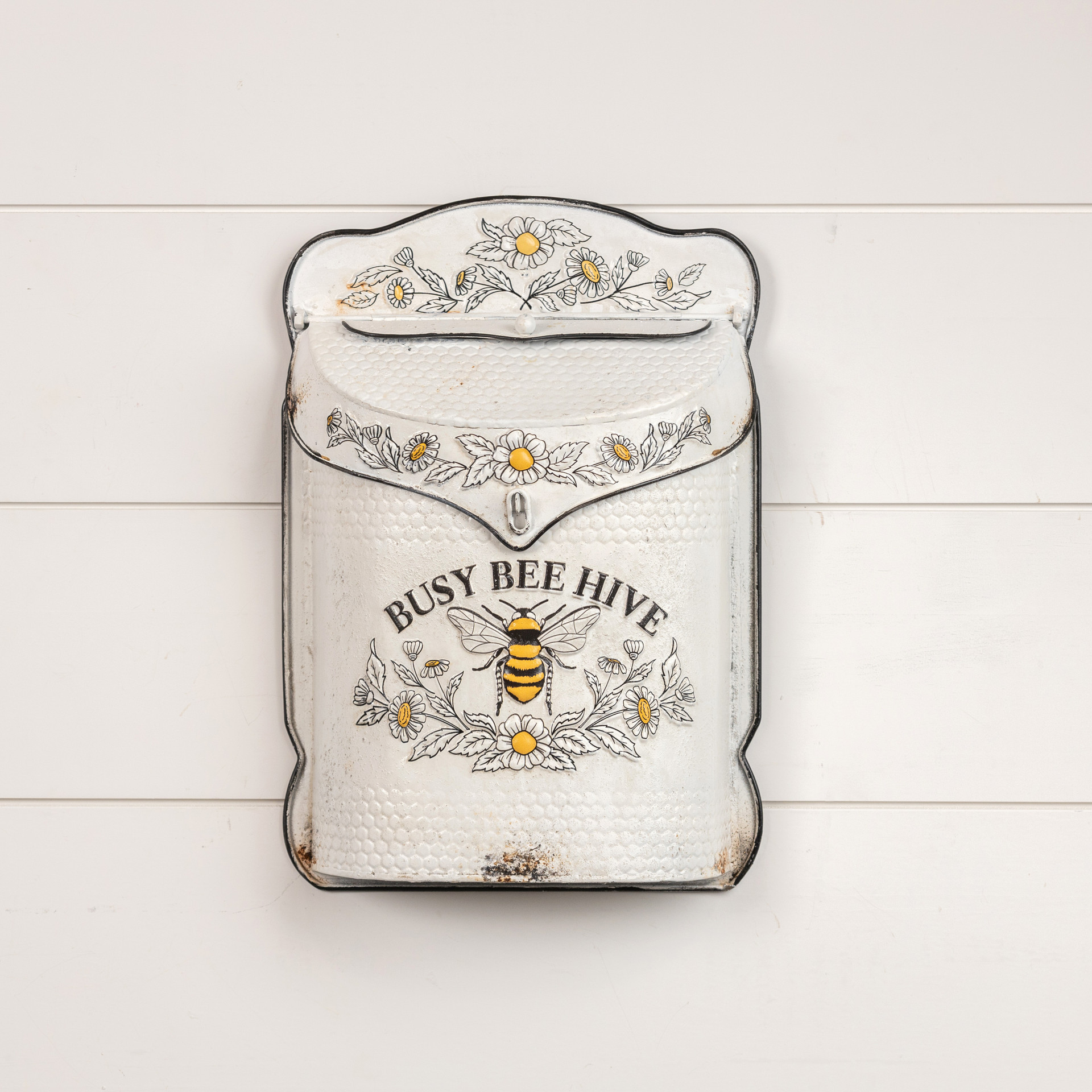 15 5 WHITE HONEY BEE MAILBOX Ragon House