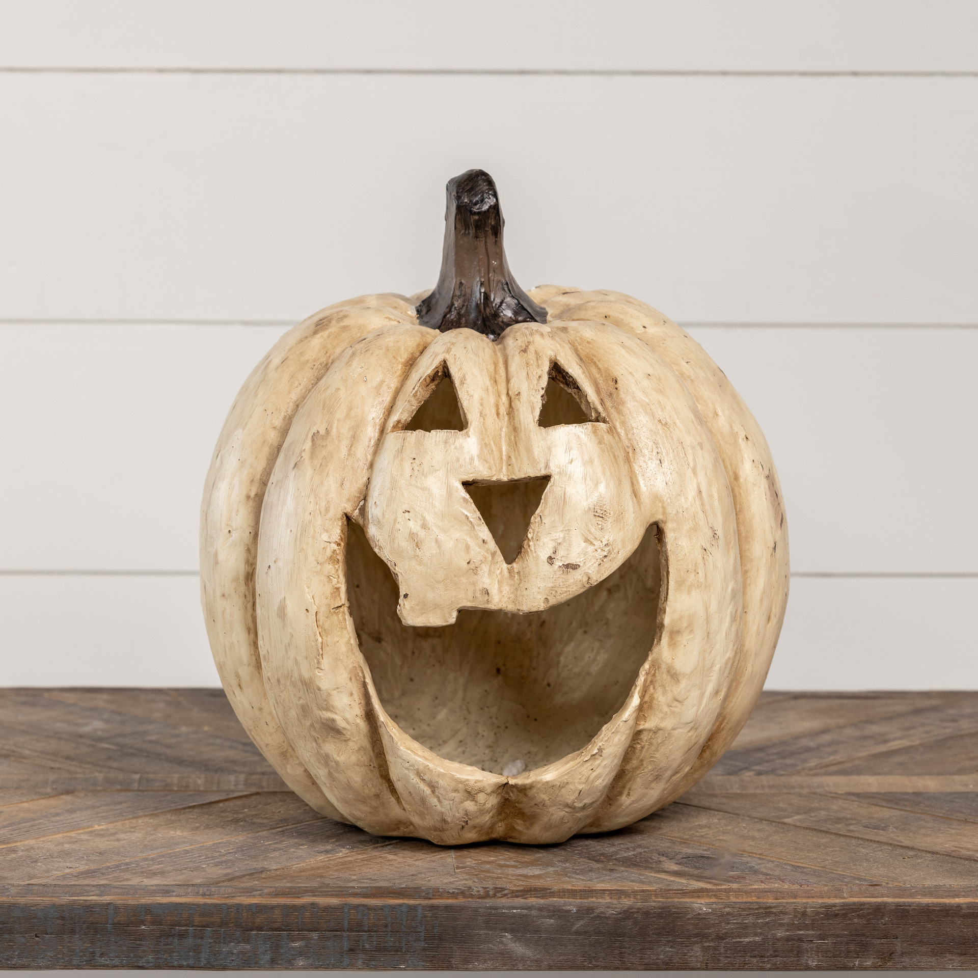 15" WHITE BIG MOUTH PUMPKIN - Ragon House