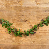 6' MOUNTAIN LAUREL W/ PURPLE BERRIES GARLAND