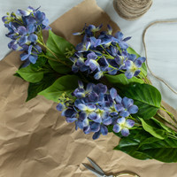 45" CREAM & PURPLE CONE HYDRANGEA SPRAY