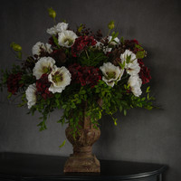 27" WHITE POPPY SPRAY