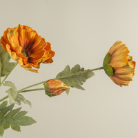 27" DARK ORANGE POPPY SPRAY
