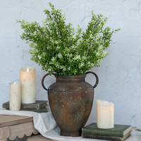 28" NEW ENGLAND BOXWOOD & BERRIES SPRAY