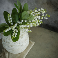 12.75" WHITE BELLFLOWER BUSH