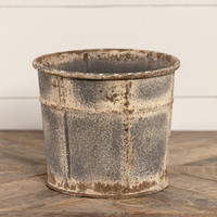 8" METAL BUCKET PLANTER