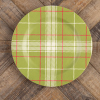 RED & GREEN PLAID CHARGER