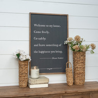 COME FREELY, GO SAFELY SIGN