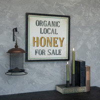 ORGANIC LOCAL HONEY FOR SALE SIGN