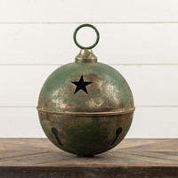 12" GREEN STAR SLEIGH BELL