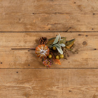 16.5" MIXED PUMPKIN, BERRIES & LAMB'S EAR PICK