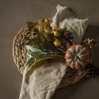 16.5" MIXED PUMPKIN, BERRIES & LAMB'S EAR PICK