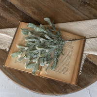 12" FROSTED MISTLETOE PICK
