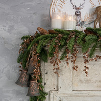 60" DRAPING BRONZE GLITTER  BUDS