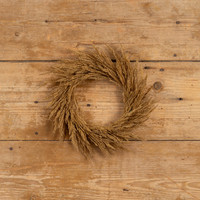12" DARK GOLD WHEAT CANDLE RING