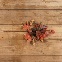 29" MAPLE LEAF & EUCALYPTUS SPRAY