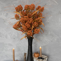 32" ORANGE POM POM SPRAY