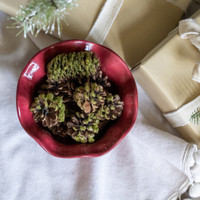 PINECONE, MOSS & SEQUIN BOWL FILLER