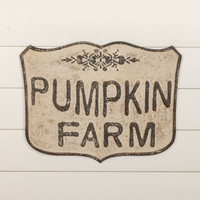 WHITE PUMPKIN FARM CREST SIGN