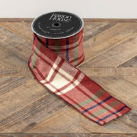 RED PLAID RIBBON