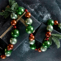 6' GREEN & SILVER GARLAND