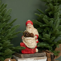 SANTA ON CHIMNEY WITH BAG