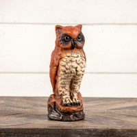 10" VINTAGE ORANGE OWL