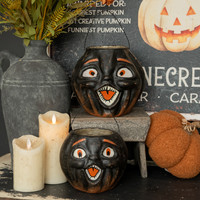 7" BLACK JACK-O-LANTERN CHOIR BOY