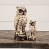 6" VINTAGE WHITE OWL